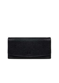 portfel skórzany czarny z bordowym wnętrzem ze sklepu Słoń Torbalski w kategorii Portfele damskie - zdjęcie 187964969