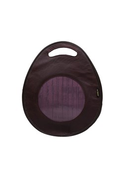fioletowa torebka damska skórzana  z funkcją plecaka Poly ze sklepu Słoń Torbalski w kategorii Torby Shopper bag - zdjęcie 187964975