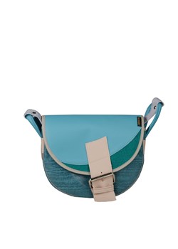 nebieska damska torebka listonoszka skórzana na ramię Freshman Mini ze sklepu Słoń Torbalski w kategorii Listonoszki - zdjęcie 187965018