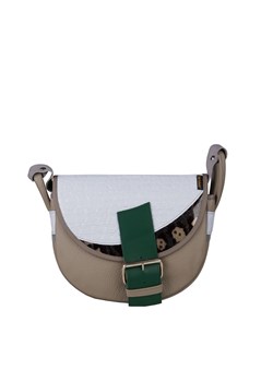 beżowa damska torebka listonoszka skórzana na ramię Freshman Mini ze sklepu Słoń Torbalski w kategorii Listonoszki - zdjęcie 187965019