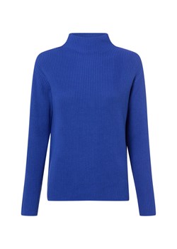 Marie Lund Sweter damski Kobiety Bawełna błękit królewski jednolity ze sklepu vangraaf w kategorii Swetry damskie - zdjęcie 187965095