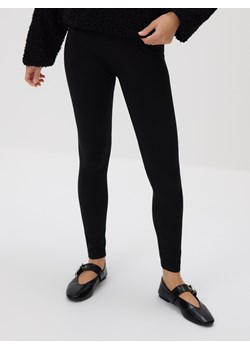 Reserved - Bawełniane legginsy - czarny ze sklepu Reserved w kategorii Spodnie damskie - zdjęcie 187965255