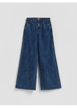 Reserved - Jeansy wide leg - niebieski ze sklepu Reserved w kategorii Jeansy damskie - zdjęcie 187965286