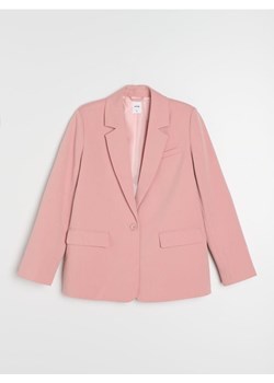 Sinsay - Marynarka z domieszką wiskozy - różowy ze sklepu Sinsay w kategorii Marynarki damskie - zdjęcie 187966086
