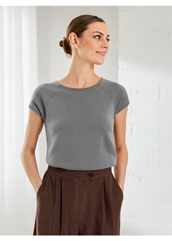 Sinsay - Koszulka z krótkim rękawem - szary ze sklepu Sinsay w kategorii Bluzki damskie - zdjęcie 187966105