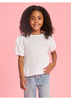 Sinsay - Bluzka z bufiastym rękawem - biały ze sklepu Sinsay w kategorii Bluzki dziewczęce - zdjęcie 187966129