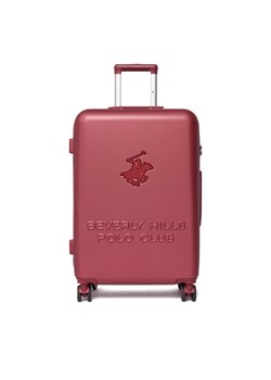 Walizka średnia Beverly Hills Polo Club CEO-BHPC-M-004-08-BURGUNDY Bordowy ze sklepu eobuwie.pl w kategorii Walizki - zdjęcie 187966229