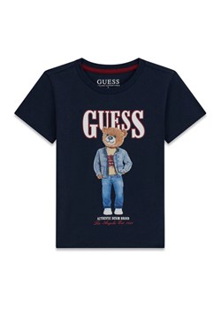 Guess T-Shirt N6RI05 K8HM4 Granatowy Regular Fit ze sklepu MODIVO w kategorii T-shirty chłopięce - zdjęcie 187966766