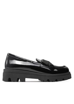 TWINSET Loafersy Mocassino 242GCJ S Czarny ze sklepu MODIVO w kategorii Lordsy damskie - zdjęcie 187966807