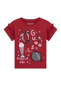 Guess T-Shirt K6RI04 K6YW4 Czerwony Regular Fit ze sklepu MODIVO w kategorii T-shirty chłopięce - zdjęcie 187966815
