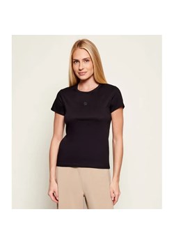 BOSS BLACK T-shirt Eventsa12 | Regular Fit | mercerised ze sklepu Gomez Fashion Store w kategorii Bluzki damskie - zdjęcie 187967849