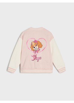 Sinsay - Rozpinana bluza bomberka z nadrukiem na plecach - różowy ze sklepu Sinsay w kategorii Bluzy dziewczęce - zdjęcie 187969988
