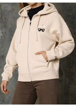 Sinsay - Rozpinana bluza z kapturem - beżowy ze sklepu Sinsay w kategorii Bluzy damskie - zdjęcie 187970109