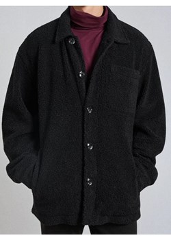 Sinsay - Rozpinana bluza z kołnierzem - czarny ze sklepu Sinsay w kategorii Bluzy męskie - zdjęcie 187970129