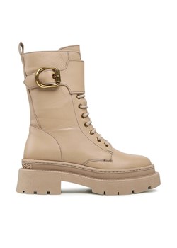 Trapery Gino Rossi 222FW105 Beżowy ze sklepu eobuwie.pl w kategorii Workery damskie - zdjęcie 187970768