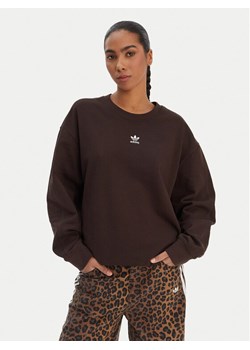 adidas Bluza Essentials KD9120 Brązowy Oversize ze sklepu MODIVO w kategorii Bluzy damskie - zdjęcie 187971218