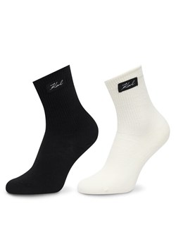 KARL LAGERFELD Skarpety długie B1W47036 Czarny ze sklepu MODIVO w kategorii Skarpetki damskie - zdjęcie 187971306