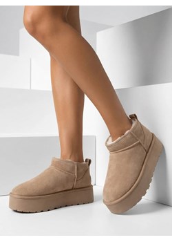 Royalfashion Krótkie buty a'la śniegowce damskie Ozozi ze sklepu royalfashion.pl w kategorii Śniegowce damskie - zdjęcie 187972298