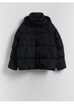 Reserved - Pikowana kurtka z kapturem - czarny ze sklepu Reserved w kategorii Kurtki damskie - zdjęcie 187972425