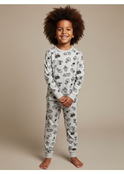 Sinsay - Piżama dwuczęściowa w potworki z domieszką wiskozy - szary ze sklepu Sinsay w kategorii Piżamy dziecięce - zdjęcie 187972699