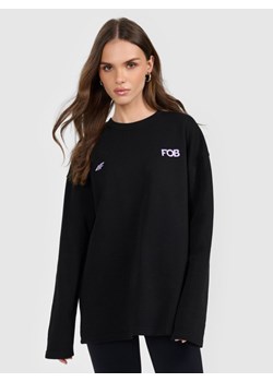 Damska bluza nierozpinana bez kaptura 4F 4FRAW25TSWSF2900 - czarna ze sklepu Sportstylestory.com w kategorii Bluzy damskie - zdjęcie 187972835