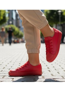 Czerwone dziewczęce trampki /G12-3 16764 G6-15 +H2/ ze sklepu Pantofelek24.pl w kategorii Trampki dziecięce - zdjęcie 187973236