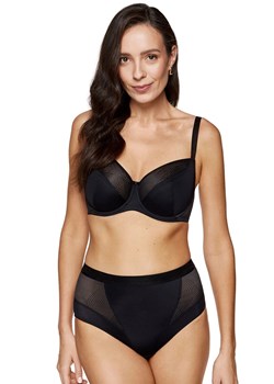 Gorteks biustonosz miękki soft z geometrycznym wzorem Laurel B2, Kolor czarny, Rozmiar 75F, Gorteks ze sklepu Primodo w kategorii Biustonosze - zdjęcie 187974599