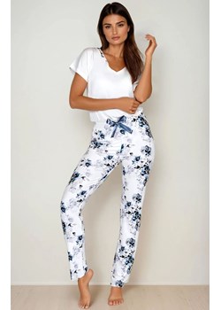 Dwuczęściowa piżama damska Lucy, Kolor biało-niebieski, Rozmiar M, Momenti per me ze sklepu Intymna w kategorii Piżamy damskie - zdjęcie 187974708