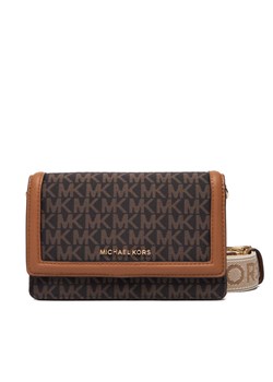 Torebka MICHAEL Michael Kors Jet Set 32T4GJ6C1O Brązowy ze sklepu eobuwie.pl w kategorii Listonoszki - zdjęcie 187975337