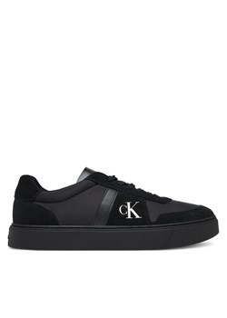 Sneakersy Calvin Klein Classic Cups Lace Mix Emb Tongue YM0YM01395 Czarny ze sklepu eobuwie.pl w kategorii Buty sportowe męskie - zdjęcie 187975365
