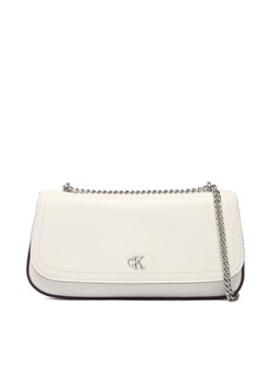 Torebka Calvin Klein Ck Convertible Chain Small Bag LV04F3172G Biały ze sklepu eobuwie.pl w kategorii Kopertówki - zdjęcie 187975427