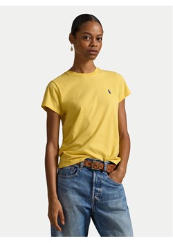 Polo Ralph Lauren T-Shirt 211B14605017 Żółty Classic Fit ze sklepu MODIVO w kategorii Bluzki damskie - zdjęcie 187976149