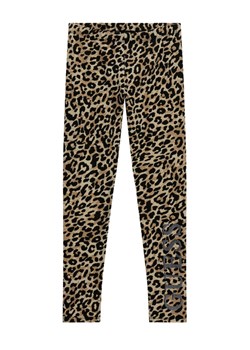 Guess Legginsy J6RB07 J1314 Beżowy Regular Fit ze sklepu MODIVO w kategorii Spodnie dziewczęce - zdjęcie 187976168