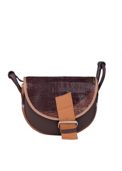 brązowa torebka damska listonoszka skórzana na ramię Freshman Mini ze sklepu Słoń Torbalski w kategorii Listonoszki - zdjęcie 187977158