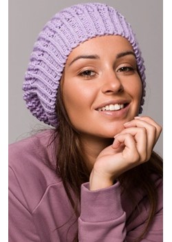 Beret damski lawendowy BK060 ze sklepu intimiti.pl w kategorii Czapki zimowe damskie - zdjęcie 187977267