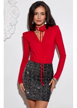 Ciemnosrebrna mini spódniczka – polska produkcja ze sklepu intimiti.pl w kategorii Spódnice - zdjęcie 187977315