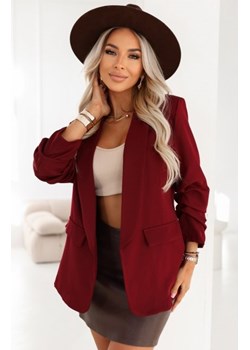 Numoco 588-4 damska klasyczna marynarka z drapowanymi rękawkami ze sklepu intimiti.pl w kategorii Marynarki damskie - zdjęcie 187977325
