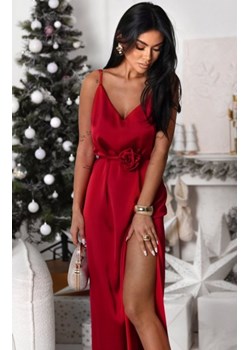 Ivon Glower maxi sukienka w stylu bieliźnianym czerwona ze sklepu intimiti.pl w kategorii Sukienki - zdjęcie 187977379