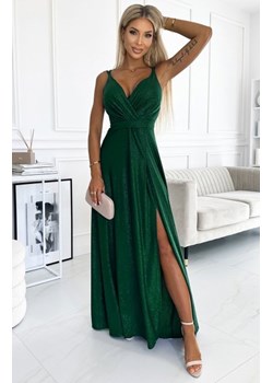 Numoco 498-2 długa suknia z dekoltem i podwójnymi ramiączkami ze sklepu intimiti.pl w kategorii Sukienki - zdjęcie 187977426