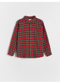 Reserved - Flanelowa koszula regular fit - czerwony ze sklepu Reserved w kategorii Koszule chłopięce - zdjęcie 187978116