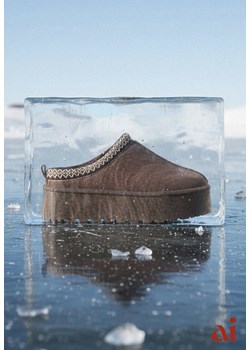 Brązowe Śniegowce na Platformie Ozdobione Haftem i Niską Cholewką Reanessa ze sklepu renee.pl w kategorii Śniegowce damskie - zdjęcie 187978219