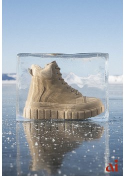 Ciemnobeżowe Sznurowane Botki Vices na Platformie Ozdobionej Tłoczeniem Savalirae ze sklepu renee.pl w kategorii Botki - zdjęcie 187978265