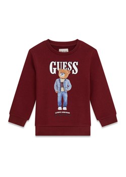Guess Bluza N6RQ03 KAD74 Bordowy Regular Fit ze sklepu MODIVO w kategorii Bluzy chłopięce - zdjęcie 187978915