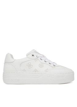 Guess Sneakersy FLPSW3 FAL12 Biały ze sklepu MODIVO w kategorii Buty sportowe damskie - zdjęcie 187978968