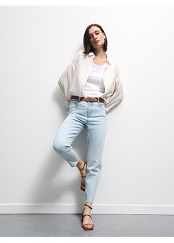 Mohito - Jeansy mom slim push up - niebieski ze sklepu Mohito w kategorii Jeansy damskie - zdjęcie 187979765