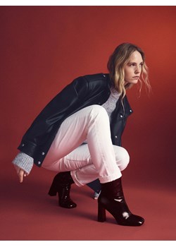 Reserved - Botki na obcasie - brązowy ze sklepu Reserved w kategorii Botki - zdjęcie 187979877