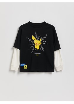 Reserved - Longsleeve Pokémon - czarny ze sklepu Reserved w kategorii Bluzy chłopięce - zdjęcie 187979949