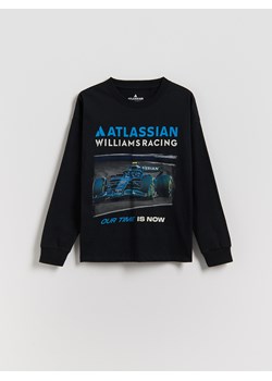 Reserved - Longsleeve Team Williams Racing F1 - czarny ze sklepu Reserved w kategorii T-shirty chłopięce - zdjęcie 187979955