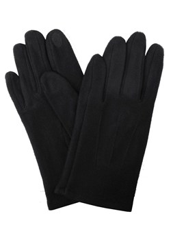 Delikatne i Wygodne Rękawiczki z Wełną - Męskie - Czarne RKWEMACSHSTR0017welnaCZ ze sklepu JegoSzafa.pl w kategorii Rękawiczki męskie - zdjęcie 187980068