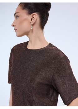 Mohito - Bluzka z metaliczną nitką - pomarańczowy ze sklepu Mohito w kategorii Bluzki damskie - zdjęcie 187981866